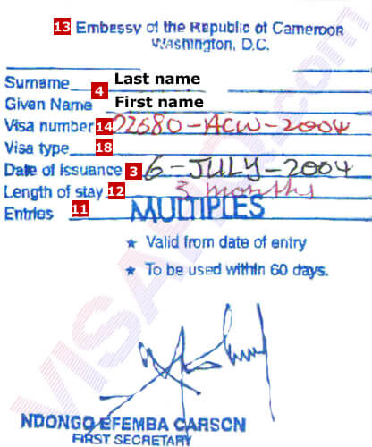 카메룬 비자